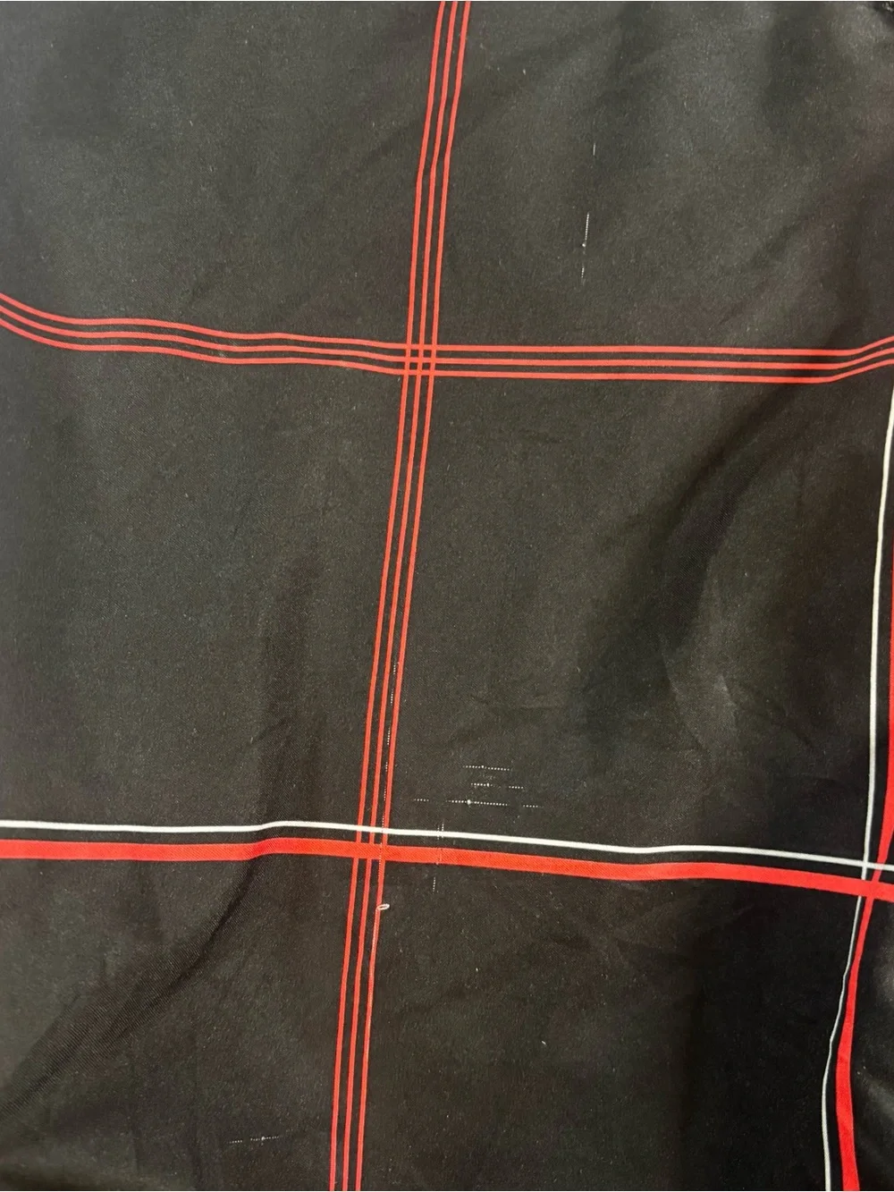 Billabong Y2K Black Swim Board Shorts with Red Grid Vintage